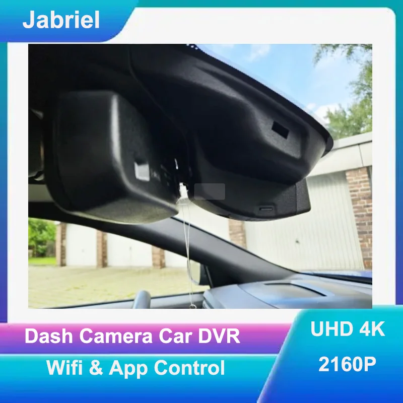 Jabriel Dedicated Auto Wifi 4K CarDVR Front and Rear Cam 24H Park Monitor Dual Lens For Ford Focus mk4 2018 2019 2020 2021 2022
