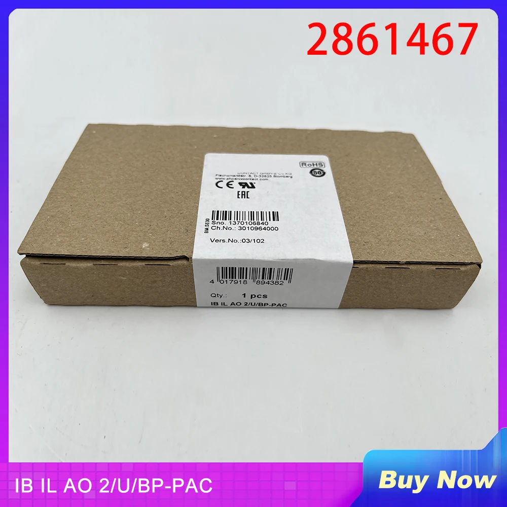 

2861467 For Phoenix Analog Module IB IL AO 2/U/BP-PAC