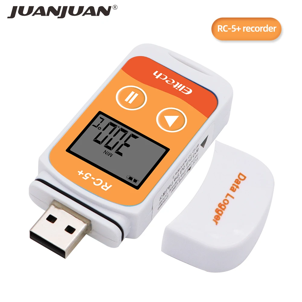 Elitech RC-5+ USB-Datenlogger-Recorder, PDF, wiederverwendbarer Temperatur-Datenlogger, Upgrade für Kühlung, Kaltketten-Transportlabore – Detail 11