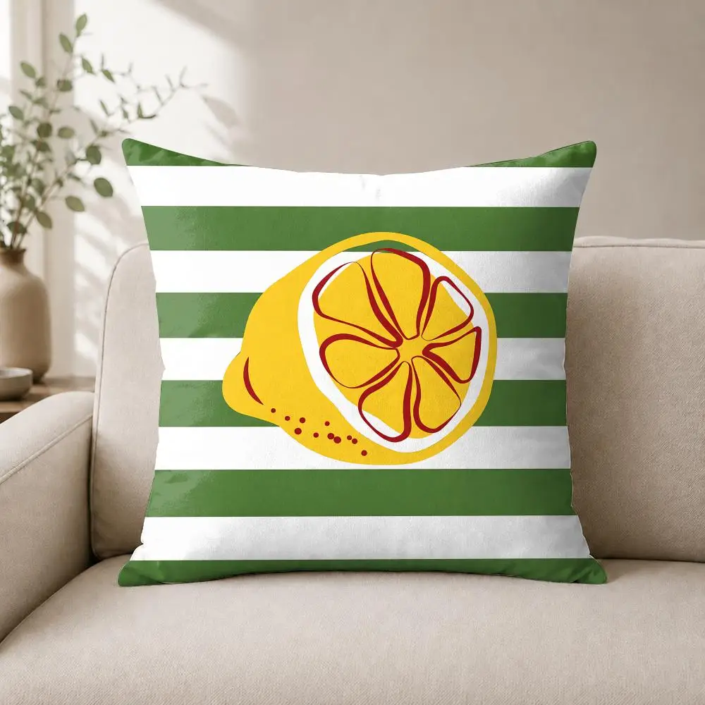 Coastal Summer Cushion Cover Luxury Soft Plush Short Fur Cushion Case Warm Cozy Sofa Bed Decorative Home Accent