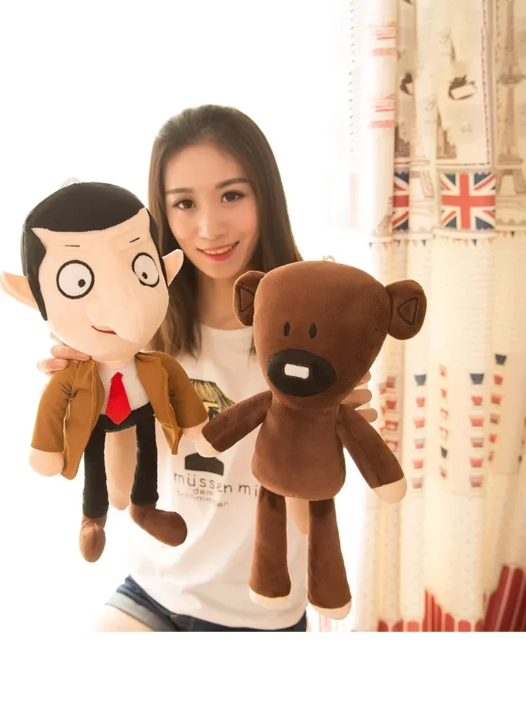 Silly Mr. Bean Teddybär Plüschtiere Komödie Cartoon Filmfiguren Niedliche Tiere Baby Plüschpuppen Minikissen Weiche Kindergeschenke – Detail 3