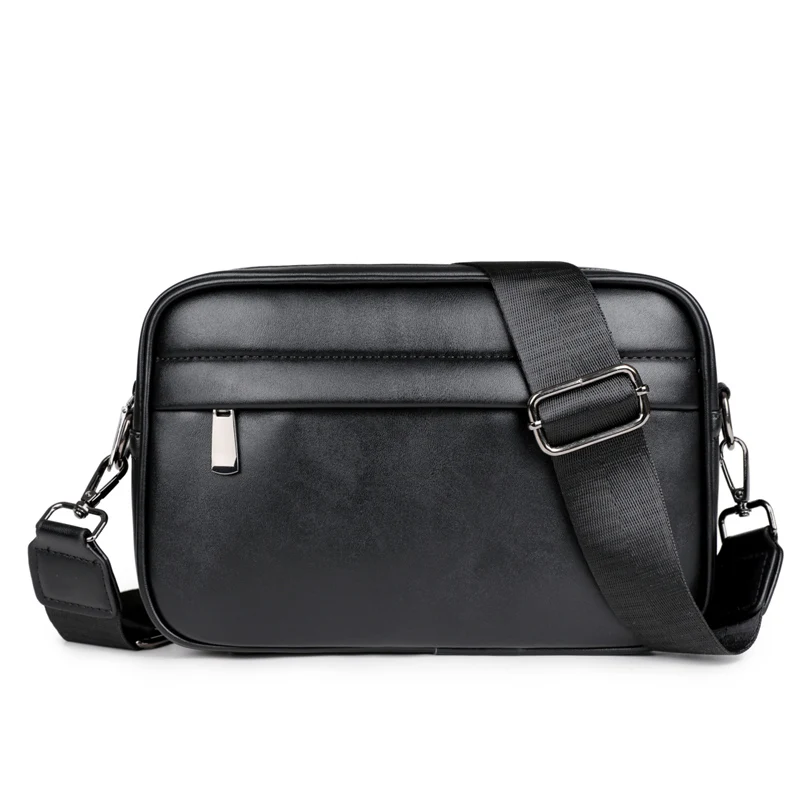 Leren crossbodytas voor heren Klassiek patroon Zakelijke slingtassen Mannelijke casual schoudertas Crossbody tas Kleine vierkante geruite tassen