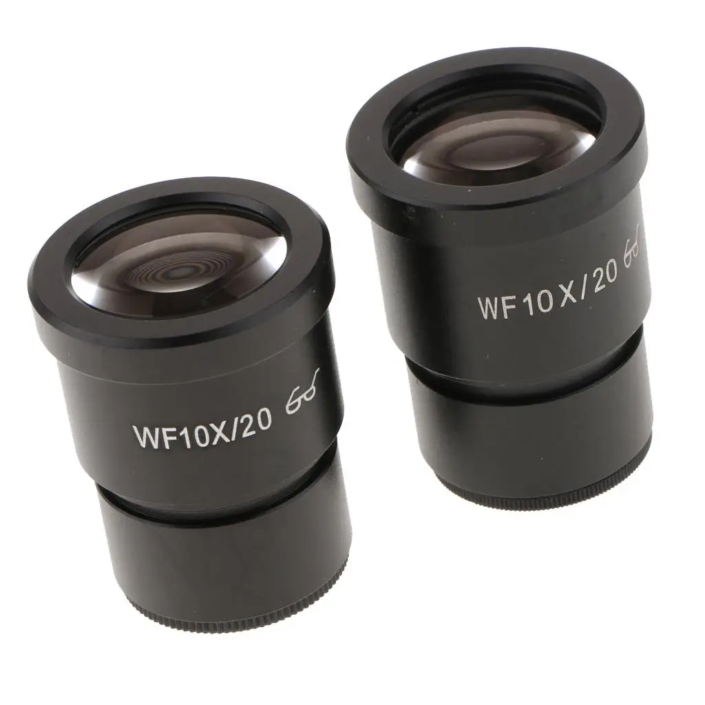 Wide Angle Microscope Lens 10x Magnification Metal Ocular Magnifier for Universal Scientific Research