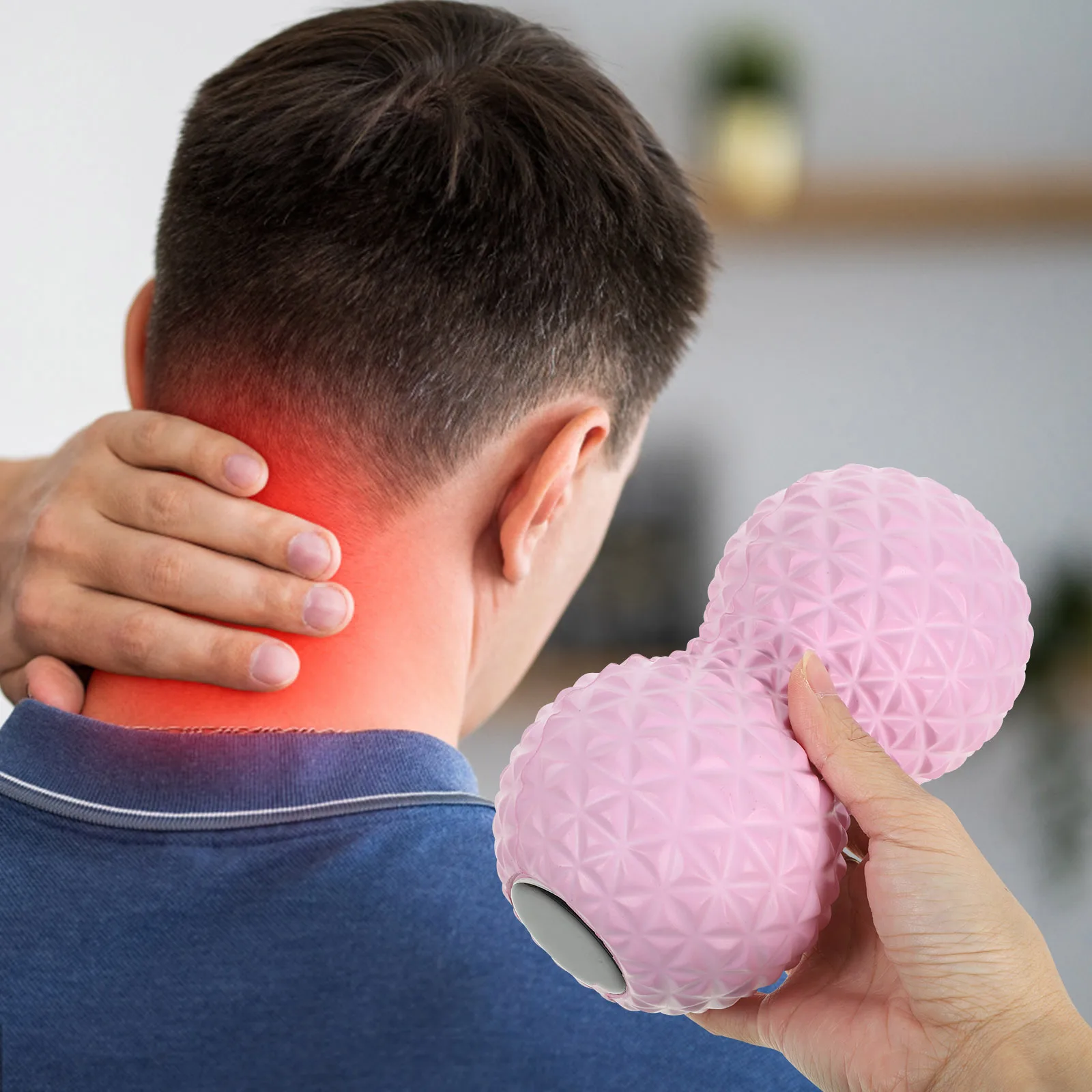 

Peanut Massage Ball For Deep Tissue Muscle Relief Back Neck Waist Foot Pain Portable Yoga Therapy Fitness Roller Tool