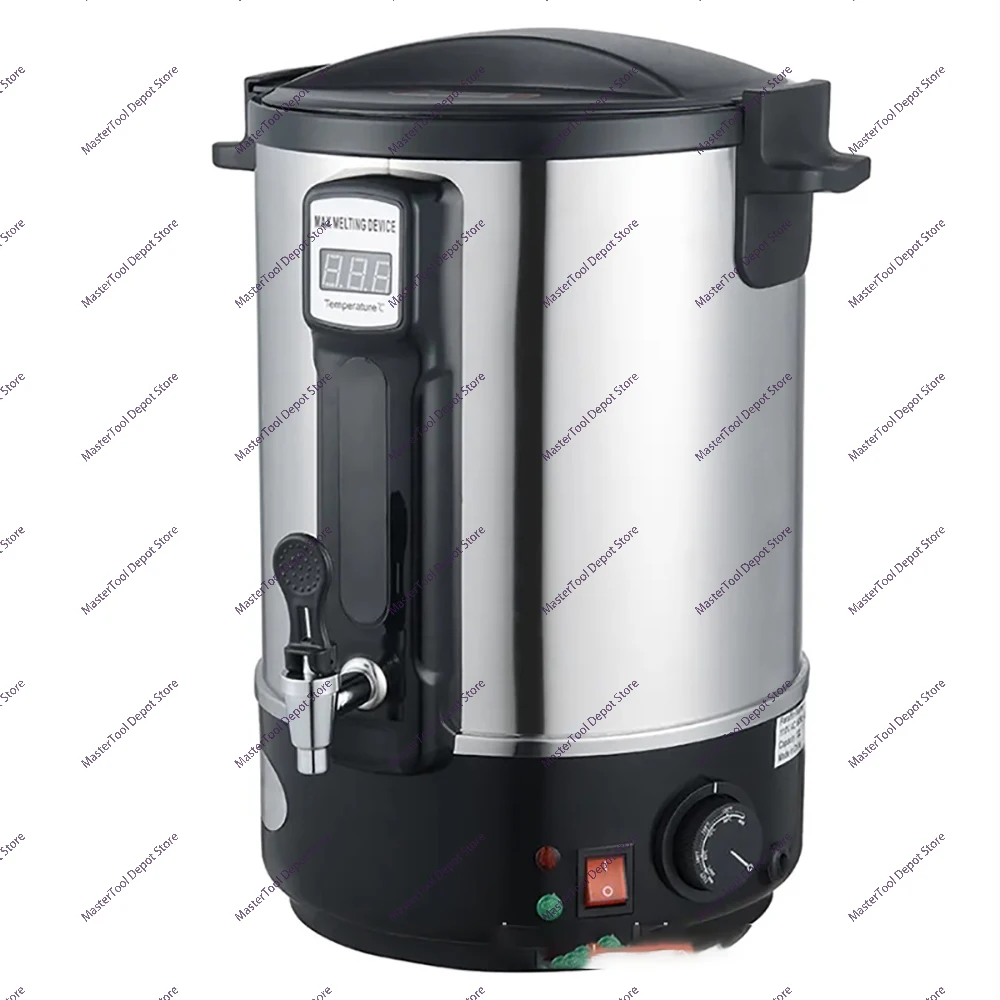Dual Voltage 110V 220V Electric Wax Melter Machine 8L & 10L Option High Efficiency Fast Heating Wax Pot for DIY Candle Soap Craf