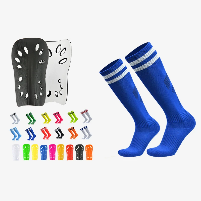 Elastic Soccer Socks Quality Flexible Comfortable Kids Soccer Gear Easy-To-Wear Soccer Shin Guards for Football Games