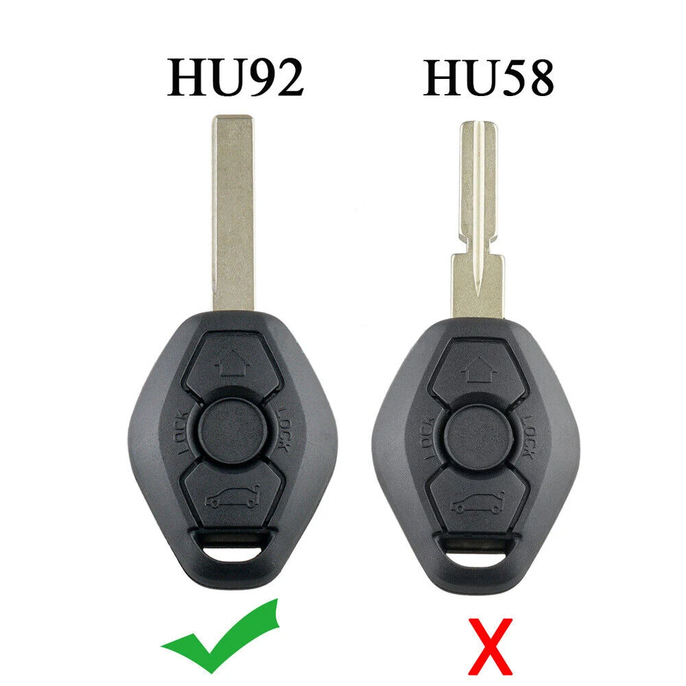 3 Button Remote Key Fob 433MHz EWS PCF7935 Chip For BMW E46 E39 3 5 7 Series X5  Auto Smart Remote Control Replace Car Key