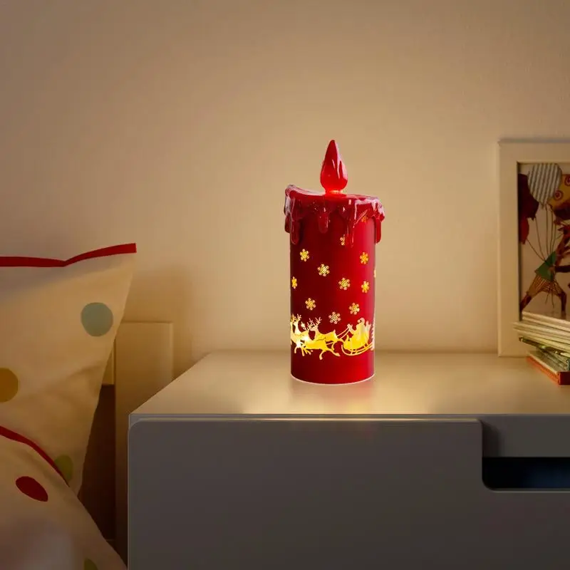 Led عديمة اللهب تفتق الشموع الخفقان لهب ثلاثية الأبعاد الشموع واقعية بطارية تعمل Led شموع إضاءة للشاي الشموع الشمعدانات الكهربائية