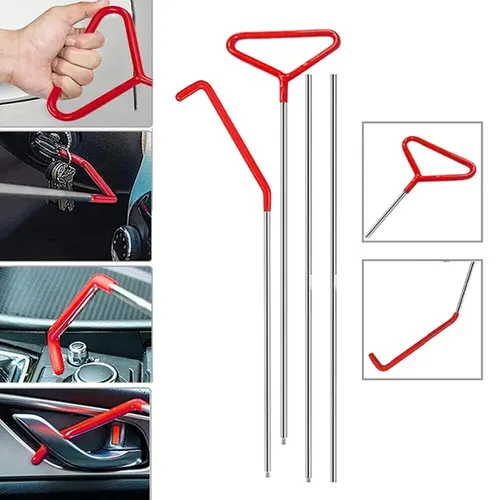 Imagen 2 del producto Bomba de cuña para coche, cerrajero, reparación de puerta gruesa, cojín de aire, Kit de herramientas de desbloqueo abierto de emergencia con agarrador de largo alcance