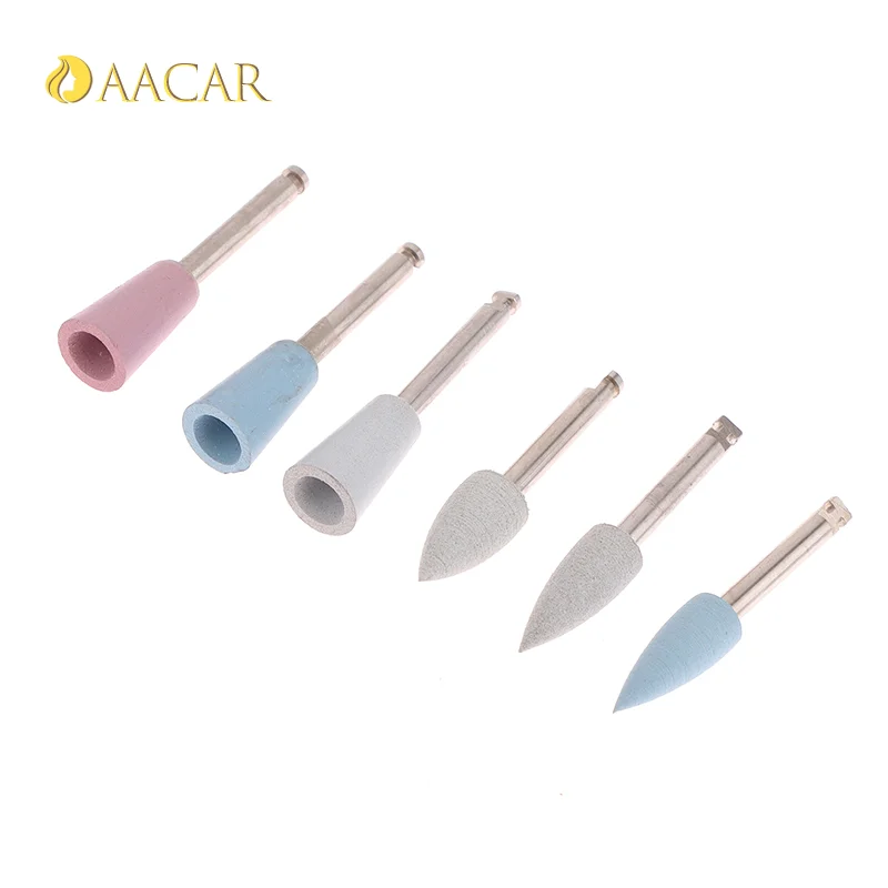 5/12Pcs Dental Silicone Grinding Heads Teeth Polisher for Low-speed Machine Polishing Dental Tools Dentistry Labb