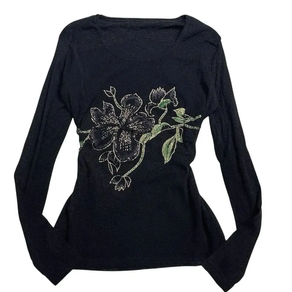 

American aesthetic mood girl Y2K Casual T-shirt for women printed retro Harajuku high street punk street style fashionable fairy