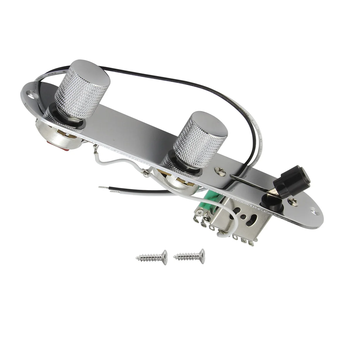 

3-позиционный переключатель, предварительно смонтированная пластина управления гитарой TL, хромированный металл для деталей гитары