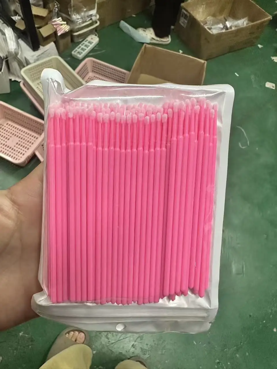 Wholesale 500pcs/lot  Applicators Eyelash Extension Cleaning  Microblade Makeup Micro Brushes Tool Swabs Lash Lift Glue Remover