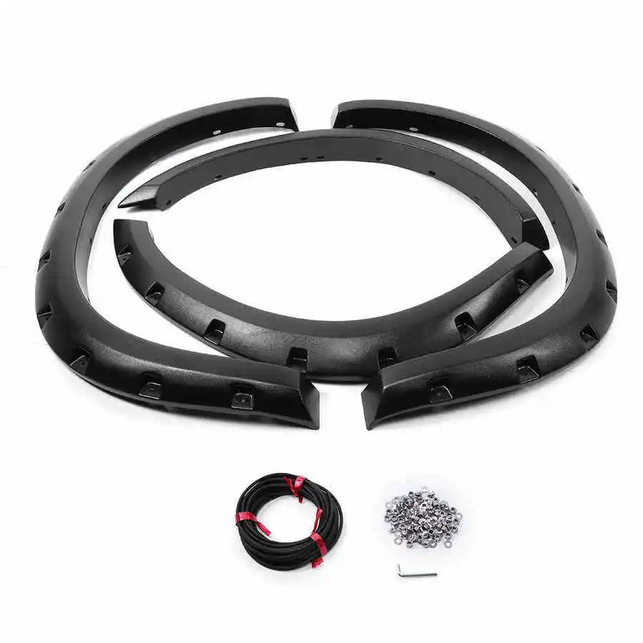 Pocket Riveted Style Fender Flares for 2010-2018 DODGE RAM 2500/3500 Pickup Truck Wheel Arch Covers