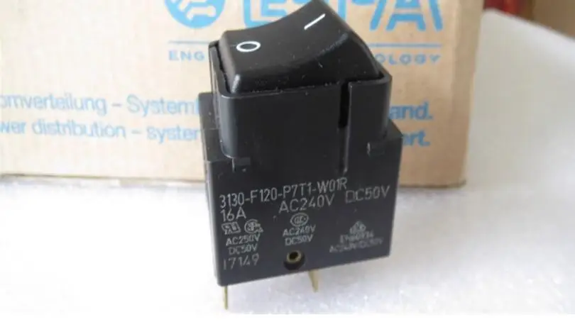 3130-F120-P7T1-W01R imported German ETA power boat type switch 4-pin 2-position rocker switch 16A