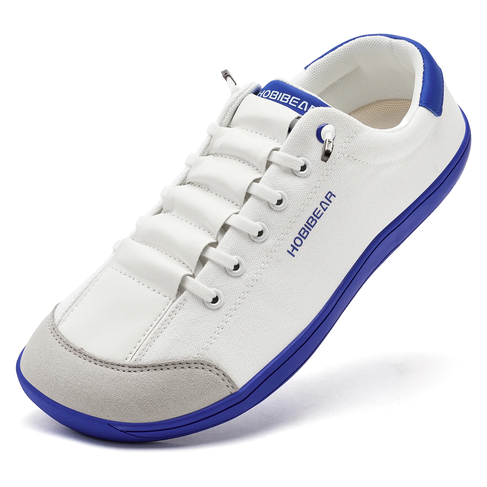 HOBIBEAR Barfußschuhe mit breiter Zehenbox für Unisex, minimalistische Canvas-Sneaker, leichte, verstellbare Slip-On-Wanderschuhe – Detail 19