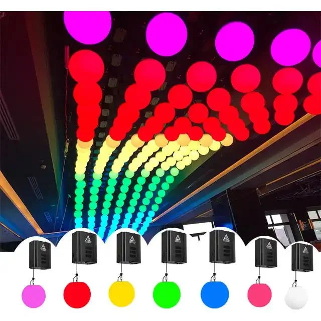 Kinetic Lights Winch LED Ball Light RGB 3in1 Disco DJ Stage Projection DMX512 Control Competitive Price