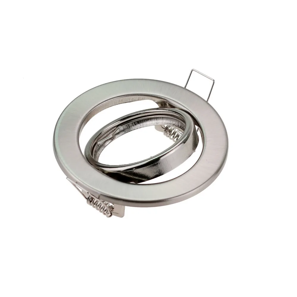 2pcs Spot Light Round White Black Stand MR16 Light Embedded GU10 Downlight Panel LED Housing Halogen Light Fixture