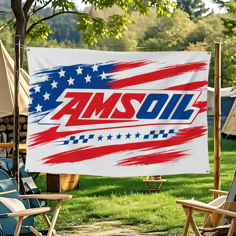 Brand AMSOIL Flags flag For Decoration Outdoor Picnic Hanging Home Camping Party Banner