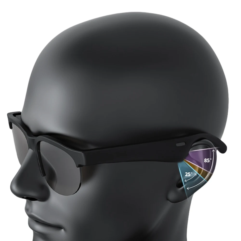 

AI Intelligent Translation Glasses Built-in Microphone Speakers Smart Glasses Wireless Headphones Wireless Headset for Men Women