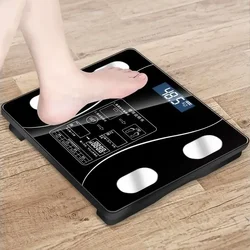 Intelligent Body Fat Scale Bluetooth Bathroom Scales LED Digital Smart Weight Scale Balance Body Composition Analyzer for Home