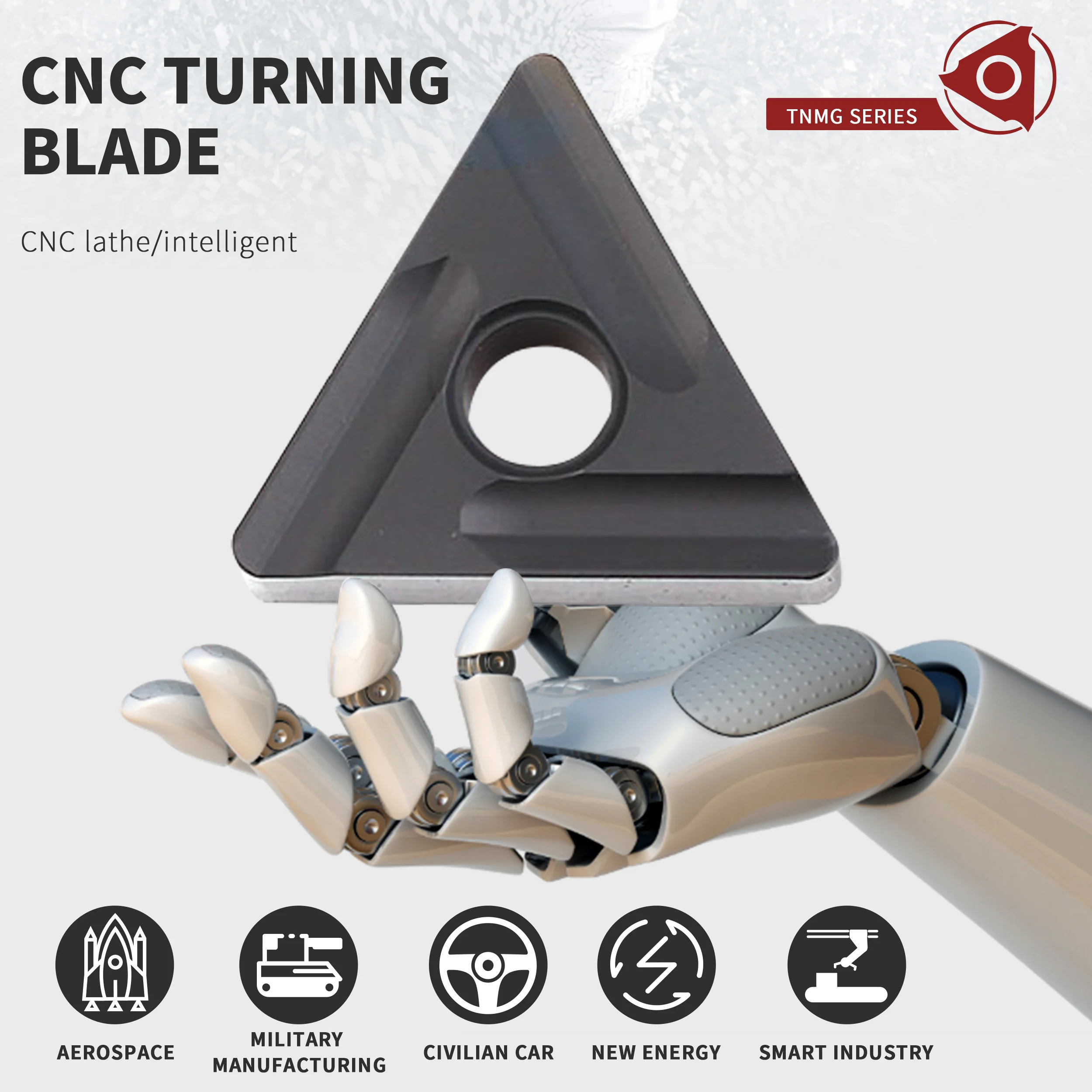 Inserti di tornitura del carburo degli utensili di tornitura di CNC degli inserti di tornitura di durezza di TNMG160408L-S LF9118 LF9118 per lavorazione dell'acciaio