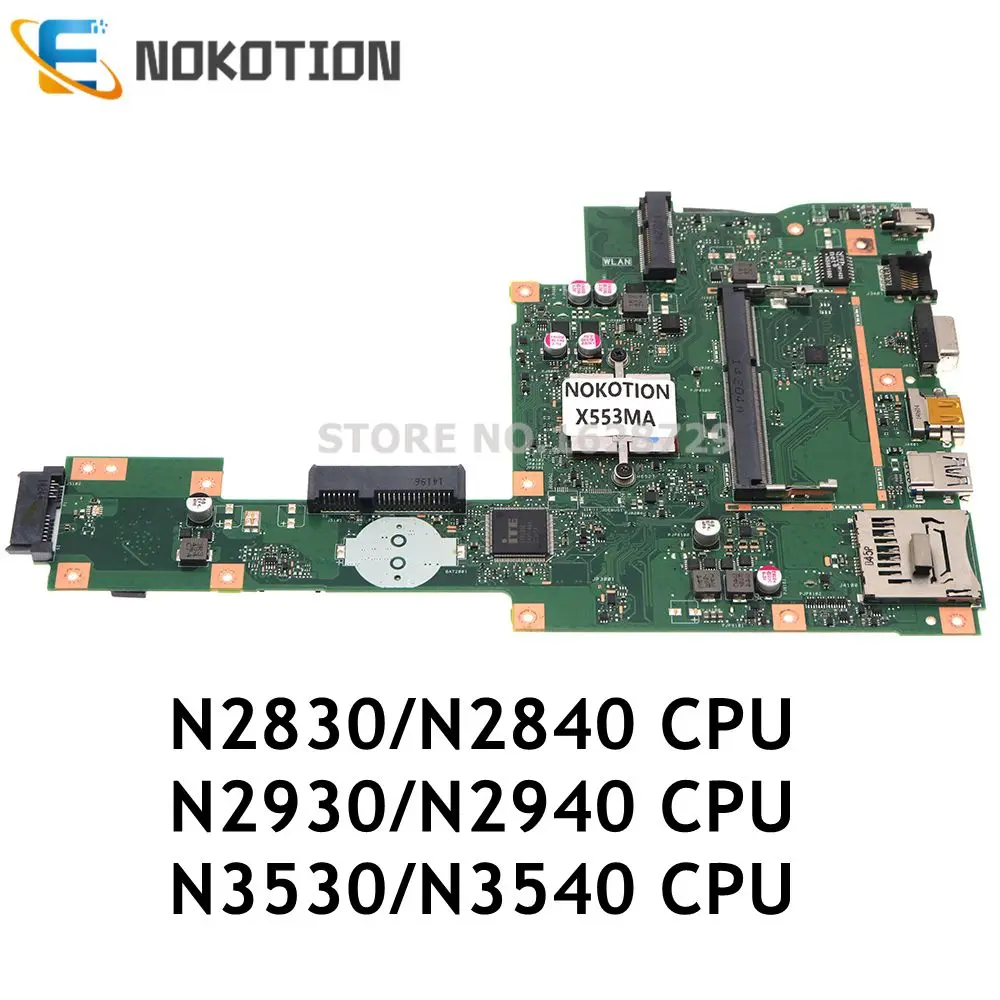 60NB04X0-MB1700 X553MA MAIN BOARD For ASUS X453MA X553M A553MA X553M F553MA F553M Laptop Motherboard With CPU ONBOARD DDR3