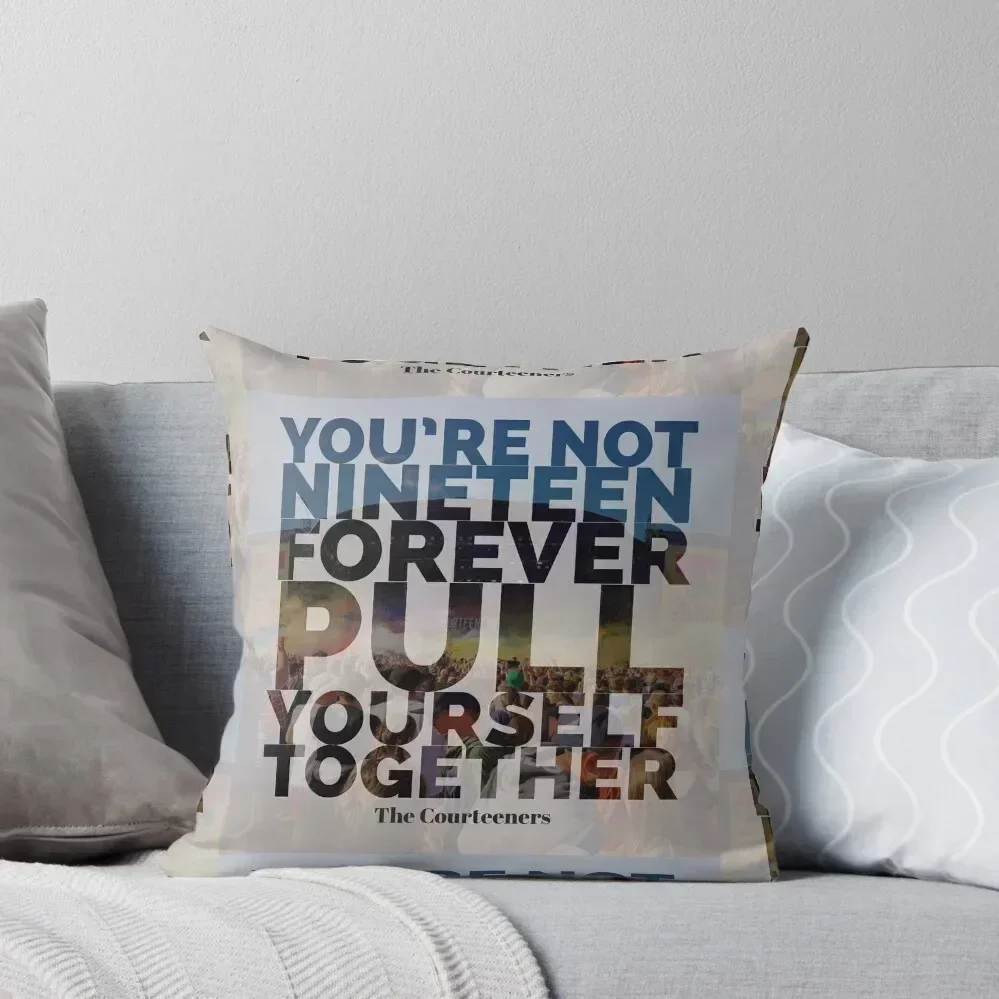 

Not Nineteen Forever Lyric Graphic Throw Pillow Elastic Cover For Sofa ornamental pillows for living room Sofa Cushions pillow