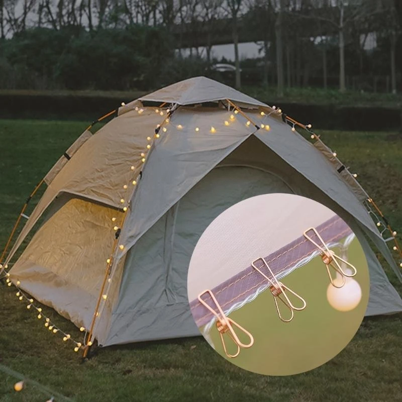10pcs Outdoor Tent Clip Secure Your Lights and More with Ease Durable Steel top sale
