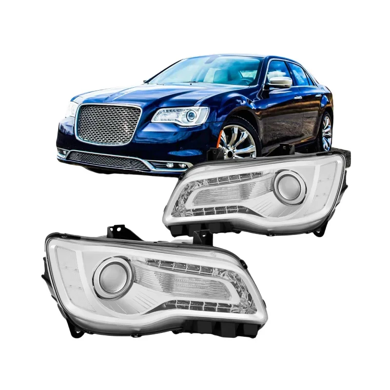 

1 Pair 2X Headlight Head Light for Chrysler 300 2011 2012 2013 2014 Without Lamp