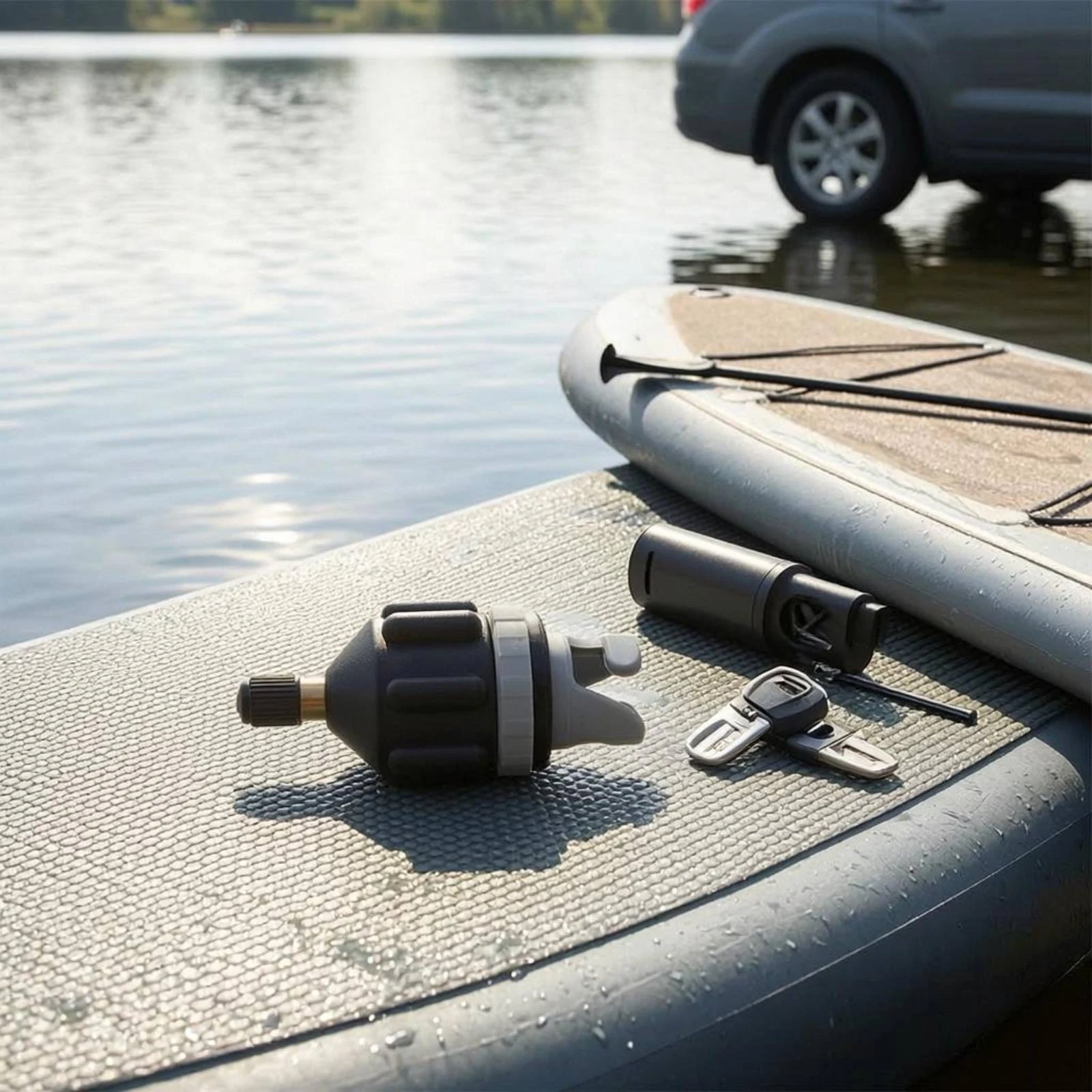 Picture 6: Air Connector Adapter Sturdy Construction Inflatable Boat Connector Converter Paddleboard Pump Adapter Labor-Saving Electric