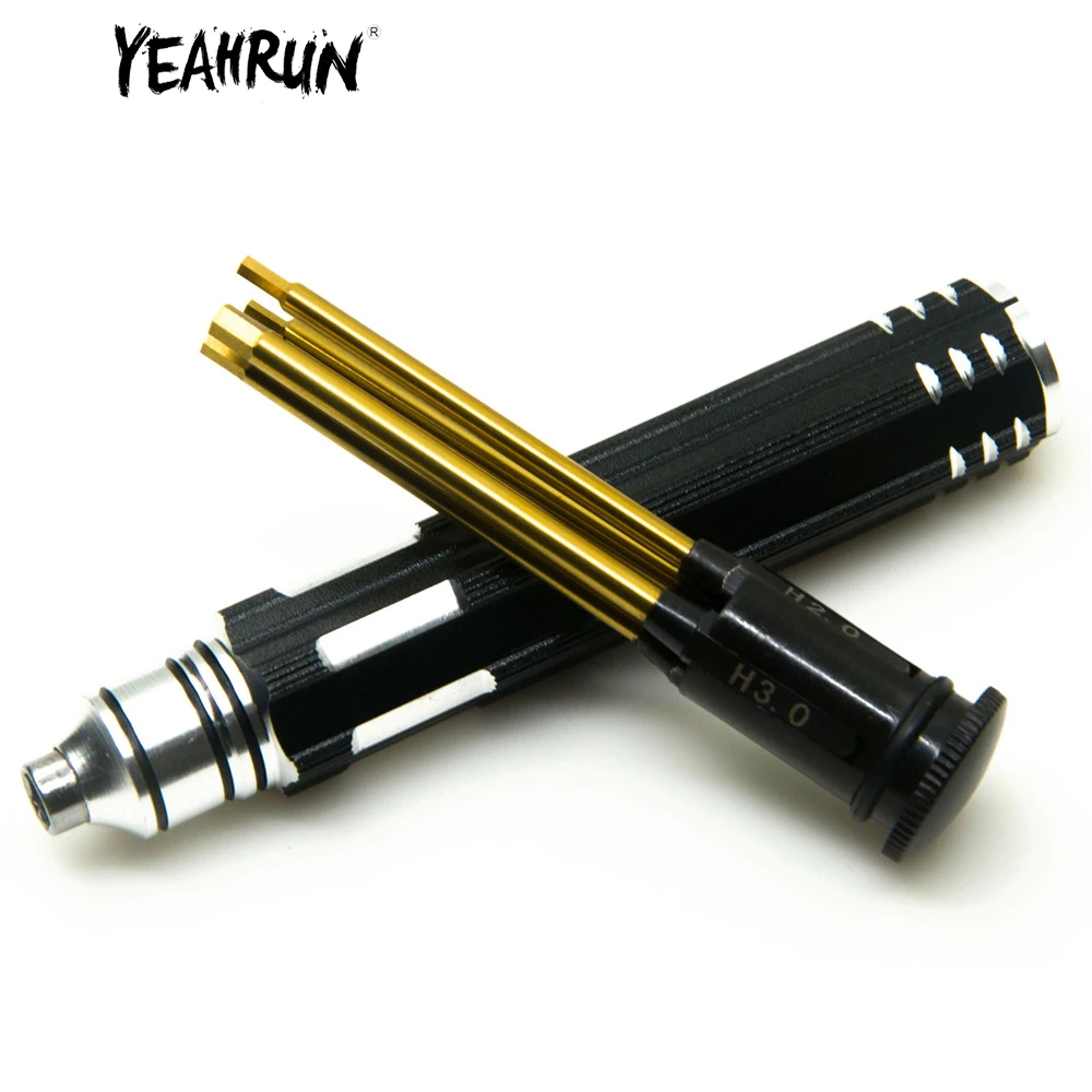 

YEAHRUN RC Набор шестигранных отверток 4-в-1 Набор шестигранных шестигранных отверток 1,5 мм 2,0 мм 2,5 мм 3,0 мм для радиоуправляемого вертолета Инструмент для ремонта автомобиля