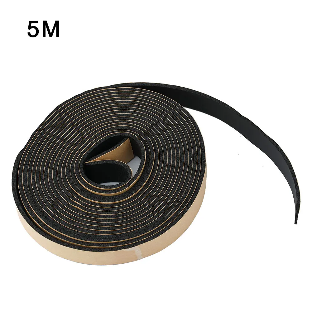 Foam Sealing Strip Accessories Parts With M Double-Sided Tape 5M Brand New Car Side Door Practical To Use Waterproof