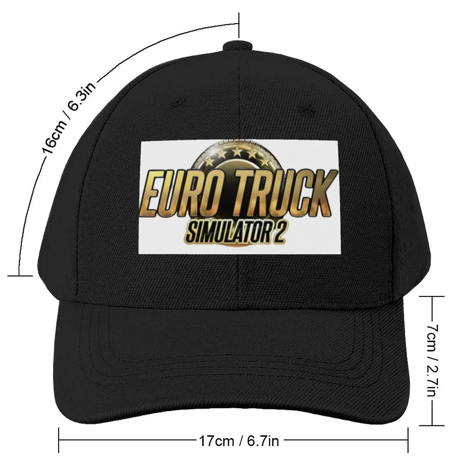 Euro Truck Simulator 2 Lovers white Baseball Cap Golf Cap Ball Cap Fishing party Hat Women's Beach Men's