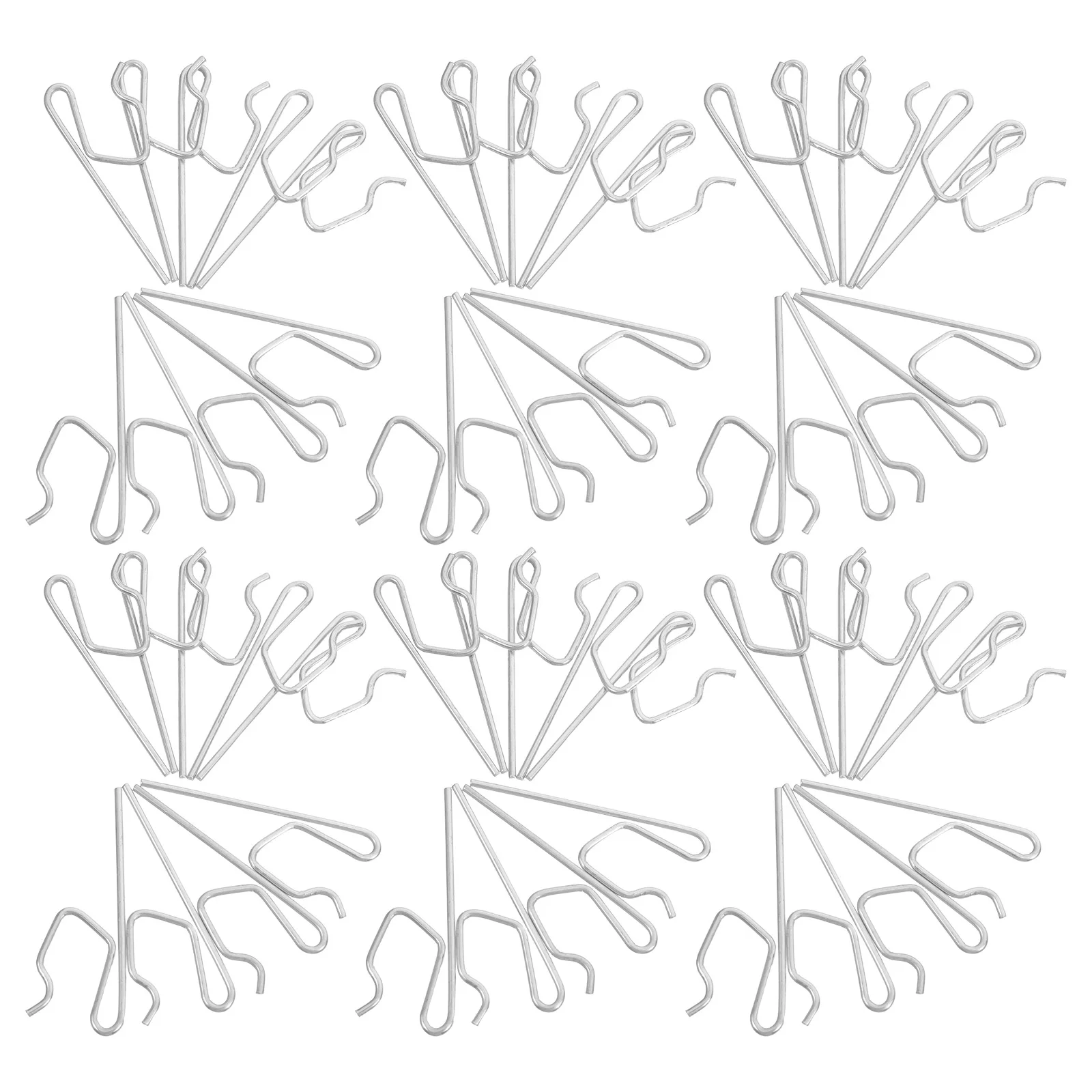 

50Pcs Ceiling Sliding Curtain Track Hooks Metal Heavy Duty Drapery Hooks for Window Shower Hanging Curtain Hook Clips