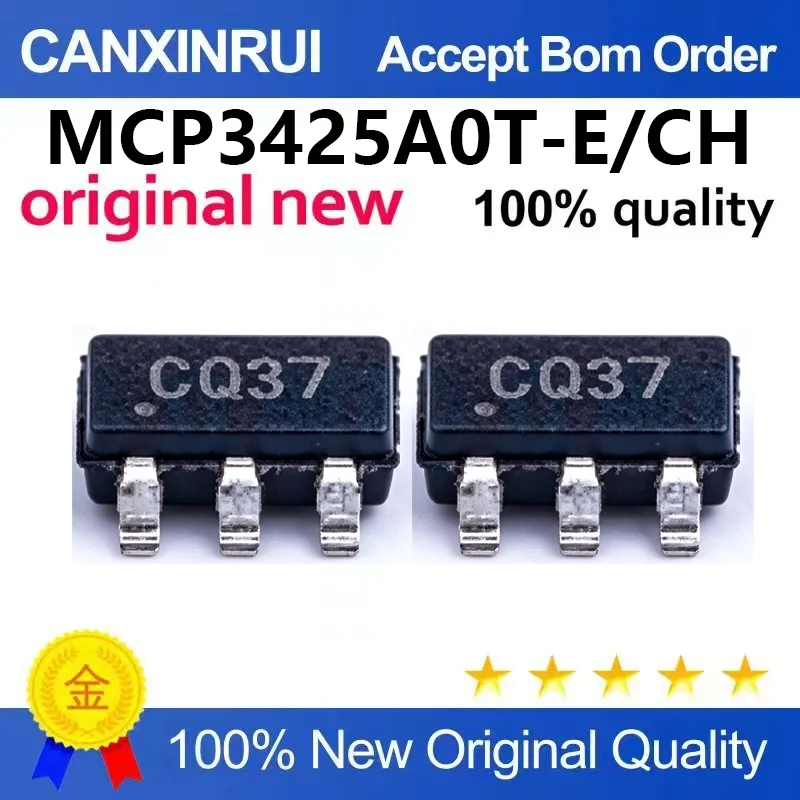 （5pcs-100pcs）Original genuine MCP3425A0T-E/CH SOT-23-6 16 bit single channel A/D converter chip