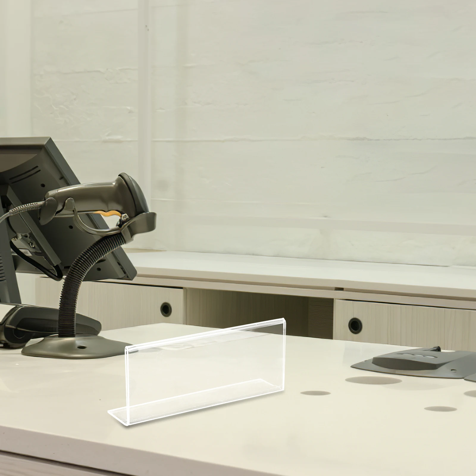 

20Pcs Price Sign Board Acrylic Transparent Tabletop Display Holder for Retail Supermarket Food Label Stands and Pricing Sign