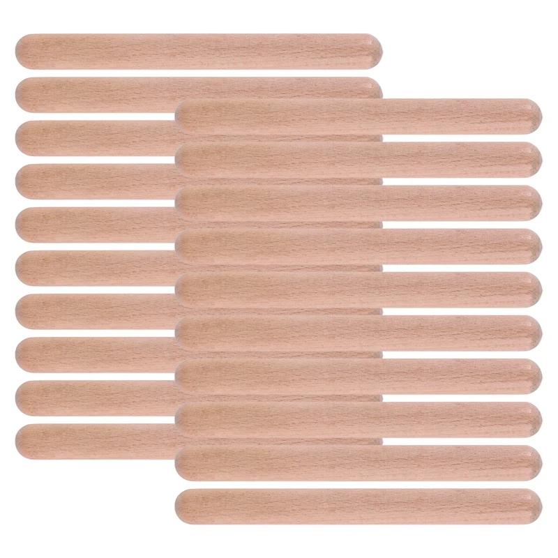 

Practical 20Pieces 8 Inch Kids Rhythm Sticks Music Lummi Sticks Classical Wood Claves Musical Percussion Instrument Musical Stic