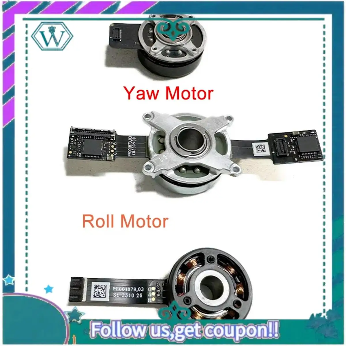 A75Q-Pitch Motor Gimbal Motor Gimbal Câmera Inclinação Yaw Motor Drone Gimbal Câmera Rolo Motor