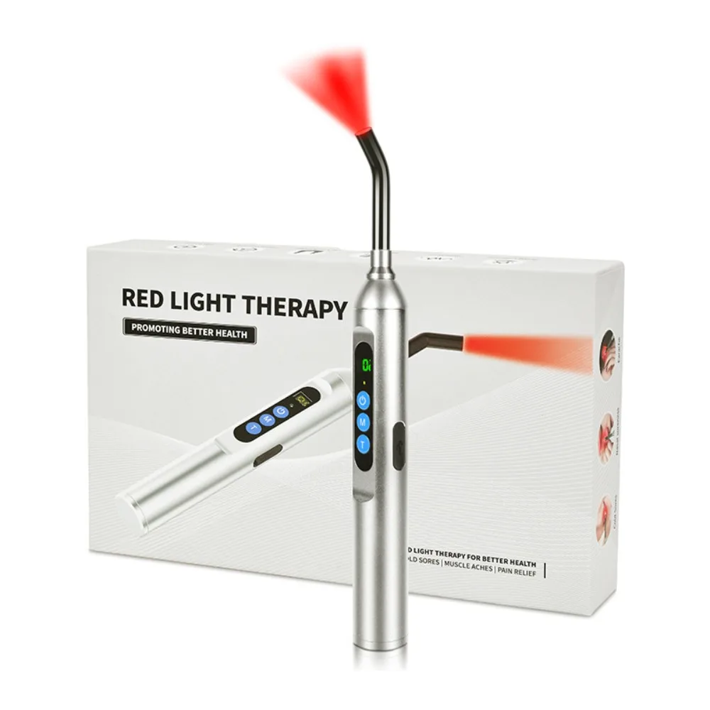 LED Infrared Therapy Device Pain Relief Wound Repair Lamp for Nose Ear Canal Lips Oral Ulcers - Medical Light Therapy