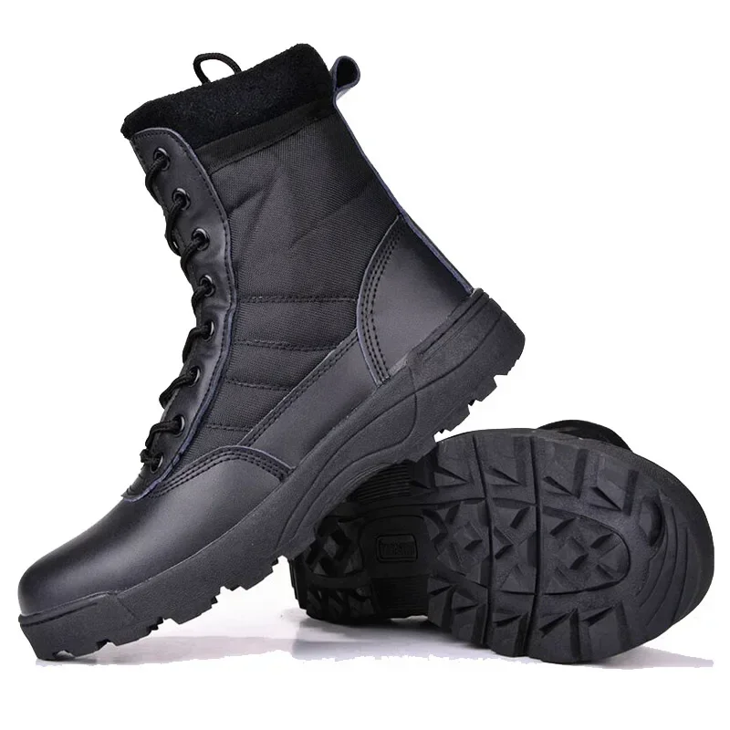 Men's Boot Combat Mens Camo Ankle Boots Tactical Big Size 36-47 Boot Male Shoes Work Safety Shoes Motocycle Boots