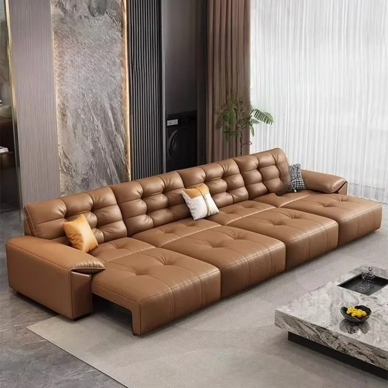 

Brown Waterproof Electric Recliner Sofa Nordic Oversized Electric Recliner Sofa Recliner Modern Divano Soggiorno Furniture Home