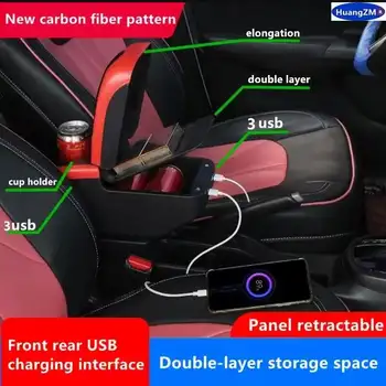 適用於菲亞特500的扶手箱,適用於菲亞特CRONOS的扶手箱,專用內裝改裝中央收納箱,汽車配件 6 最佳銷售 菲亞特500中央扶手 - №3