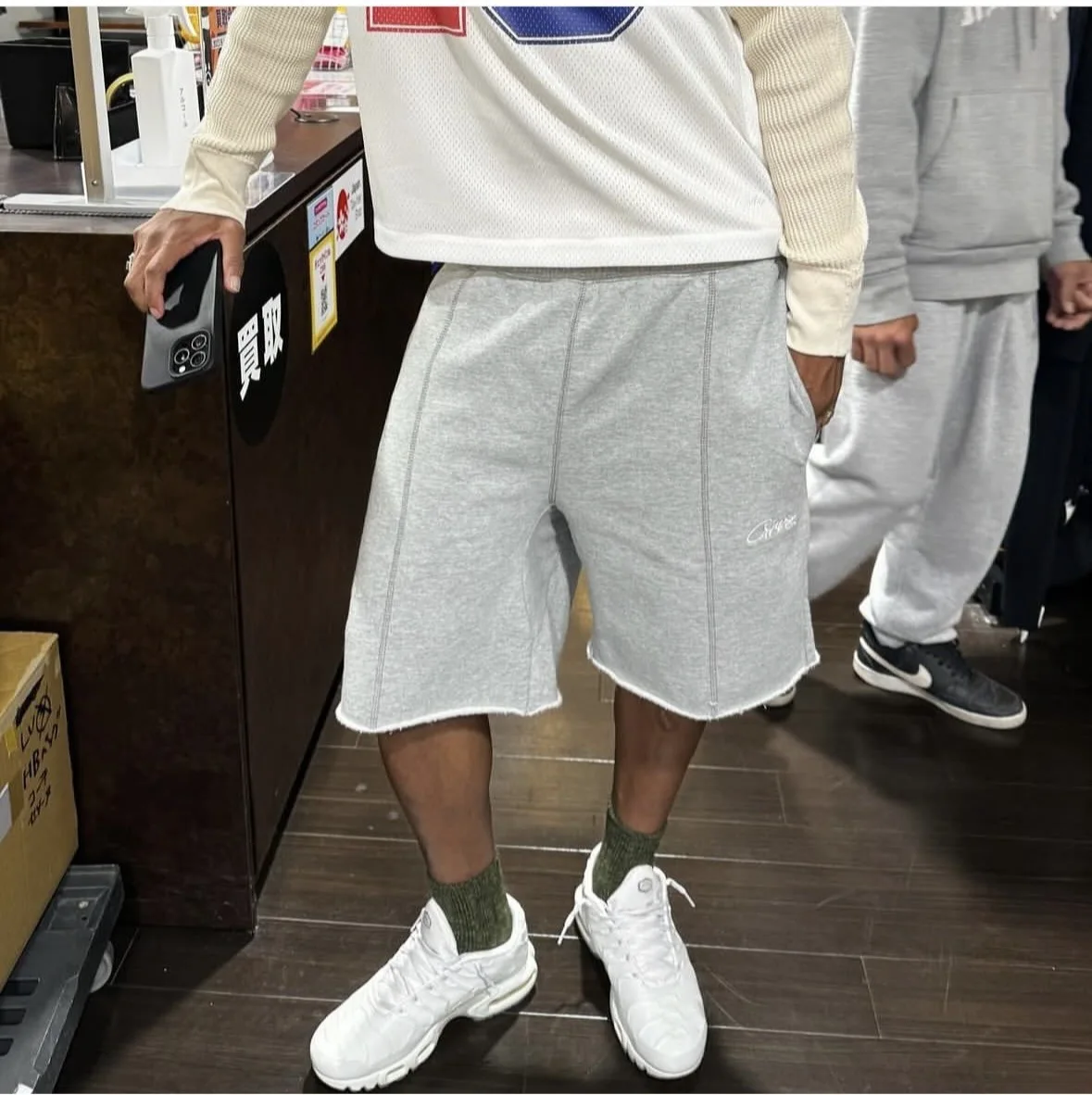 Pantalones deportivos de cintura alta con letras bordadas de Devil's Island, pantalones cortos holgados Unisex de moda, ropa de calle de marca, pantalones cortos informales de ocio