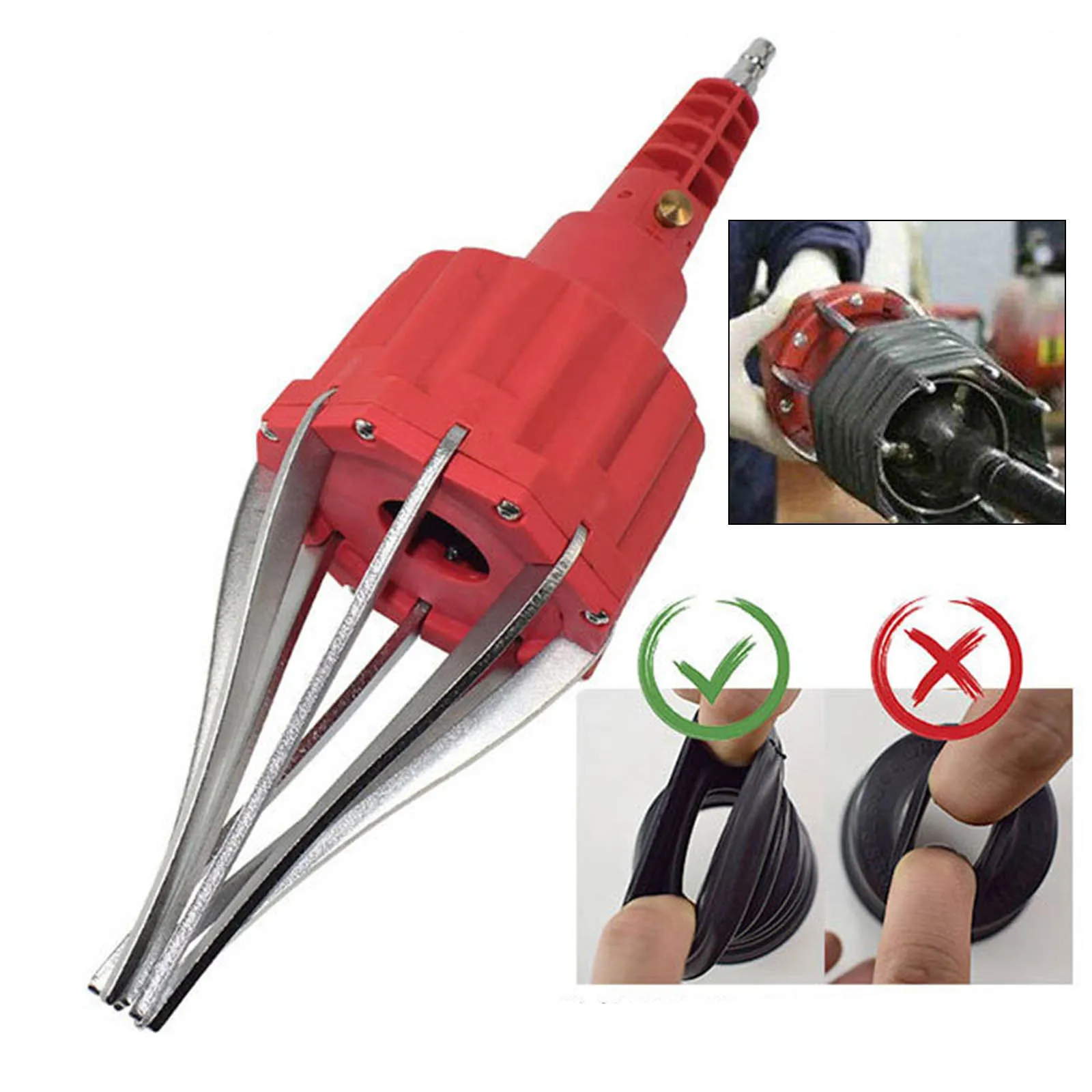 Professional Air Power Pneumatic CV Joint Boot Install Tool Installation Removal Tool Kit Rubber Tool Expander for Vehicle