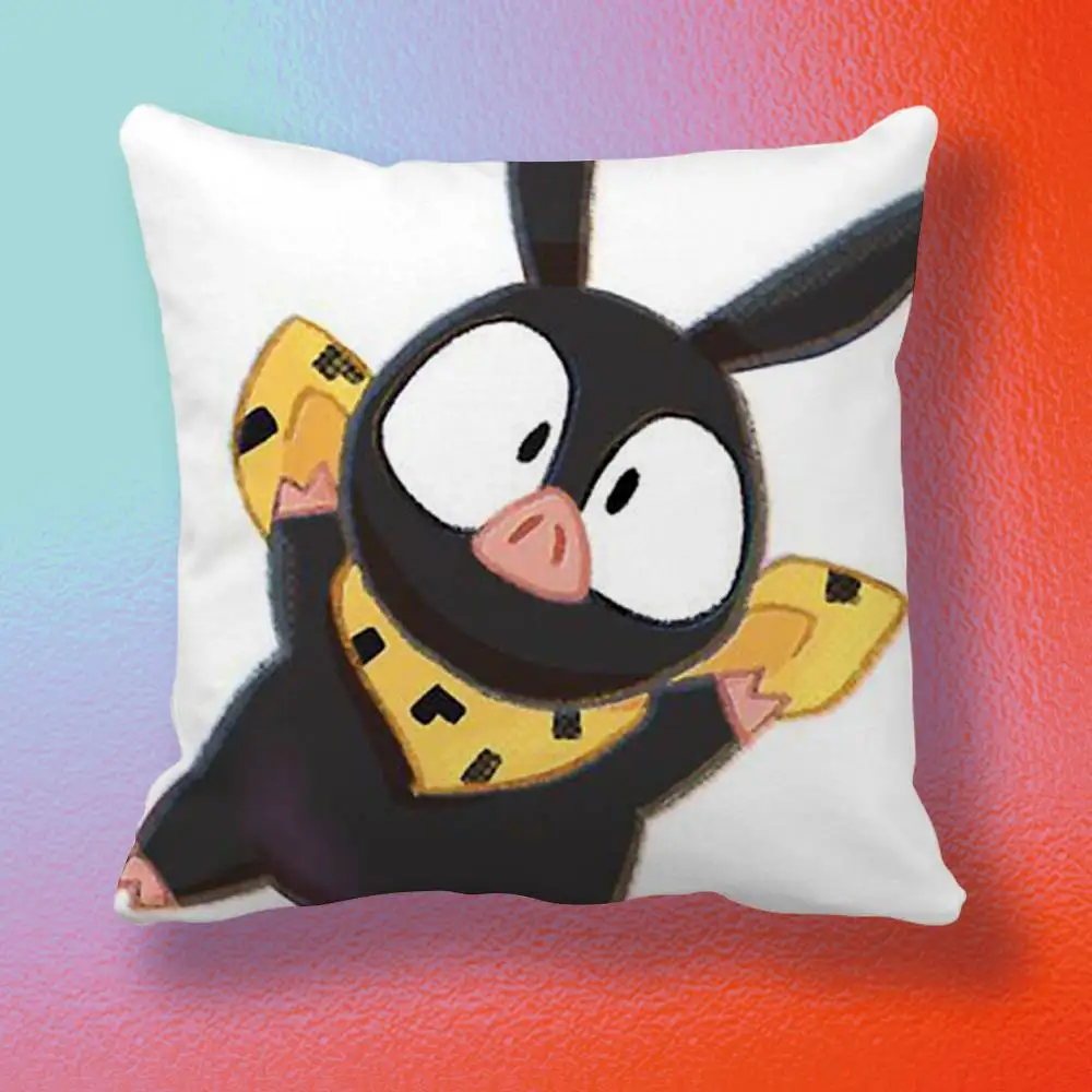 Anime Cute Ranma P Chan Double-sided printed pillow cover Solid color minimalist pillowcase, fits all bedroom styles 6