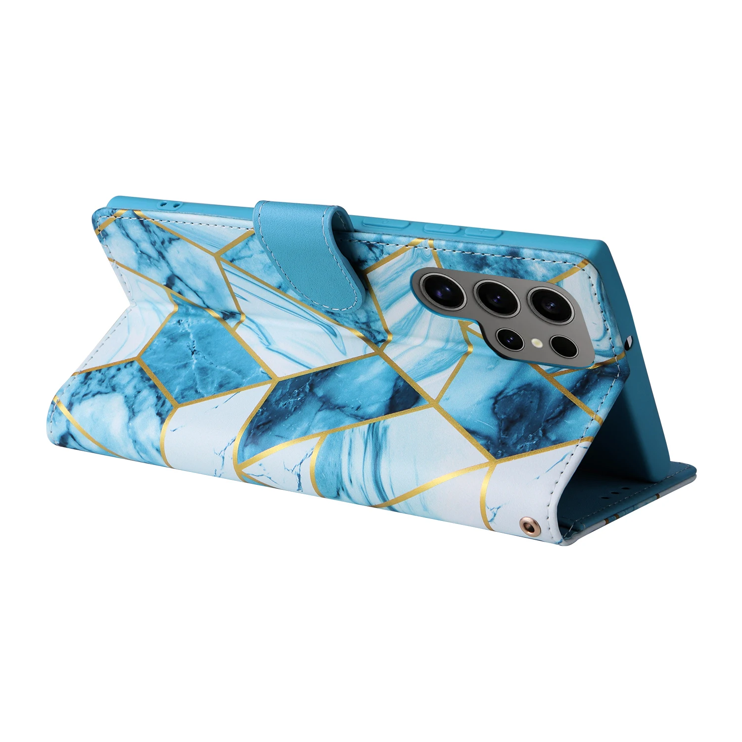 Casing Kulit Marbling Samsung  - Leather Wallet Card Holder Phone Cover ulasan dan harga