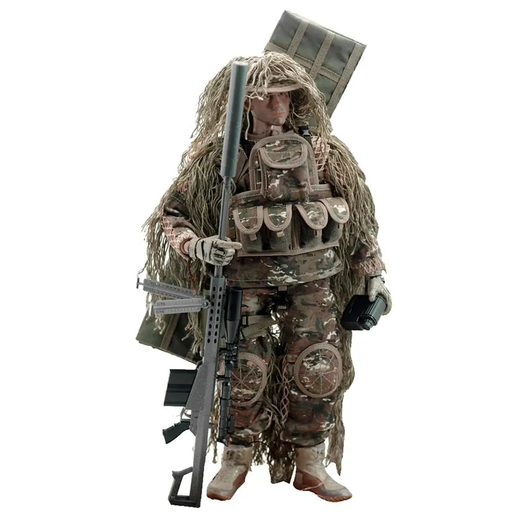 คุณภาพสูง 1/6 US All-Terrain Sniper Action Figure 12 'ตุ๊กตาอุปกรณ์ตกแต่งสําหรับอาคารชุดของเล่นคนรัก