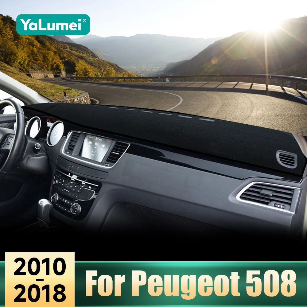 

Аксессуары для Peugeot 508 SW GT 2010 2011 2012 2013 2014 2015 2016 2017 2018 автомобильный чехол для приборной панели солнцезащитный коврик нескользящий ковер