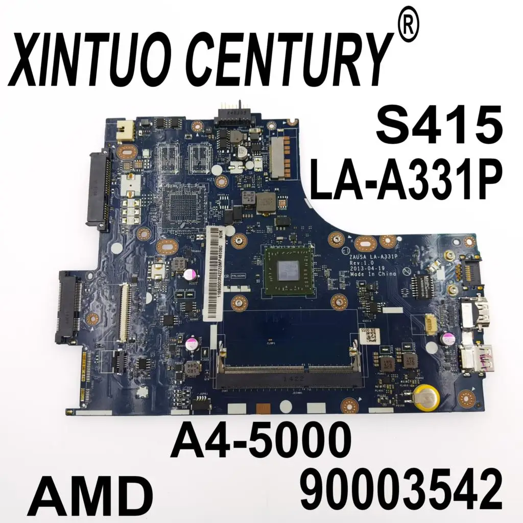 

For Lenovo S415 Laptop motherboard com 90003542 LA-A331P A4-5000 CPU 100% test work